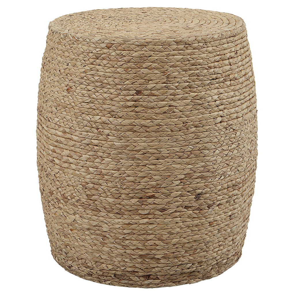 Resort Straw Accent Stool - Bombay Mercantile