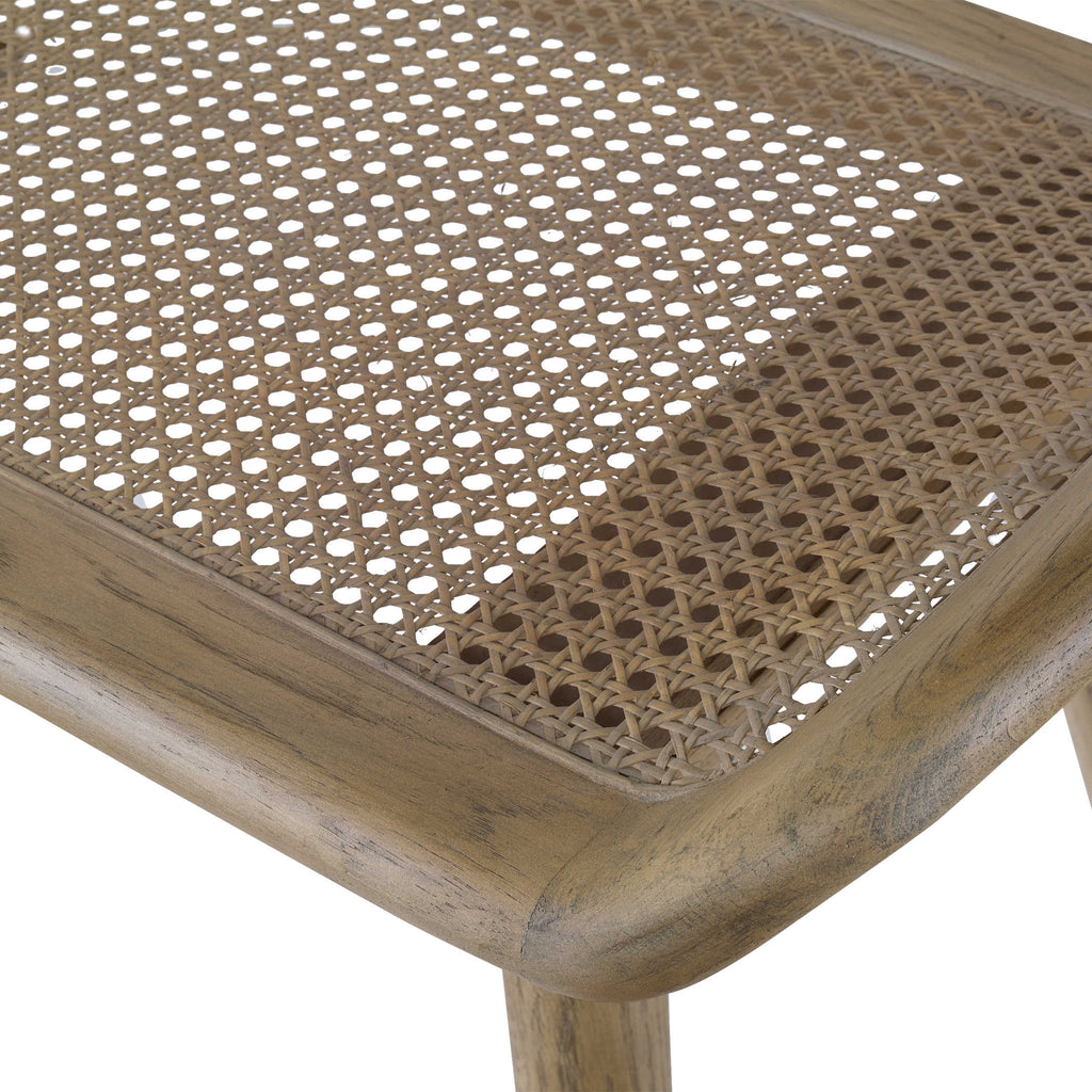 Arne Woven Rattan Bench - Bombay Mercantile