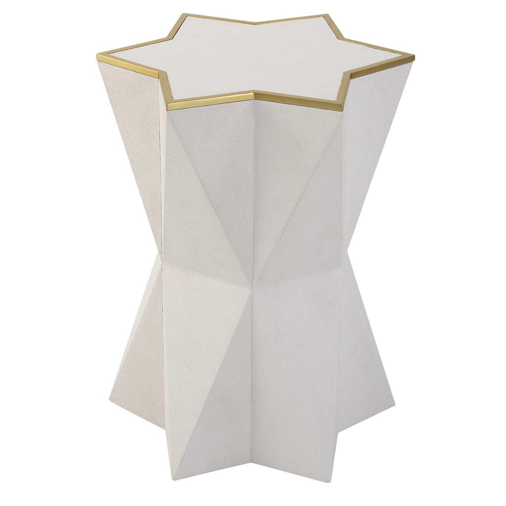 Capella White Accent Table - Bombay Mercantile