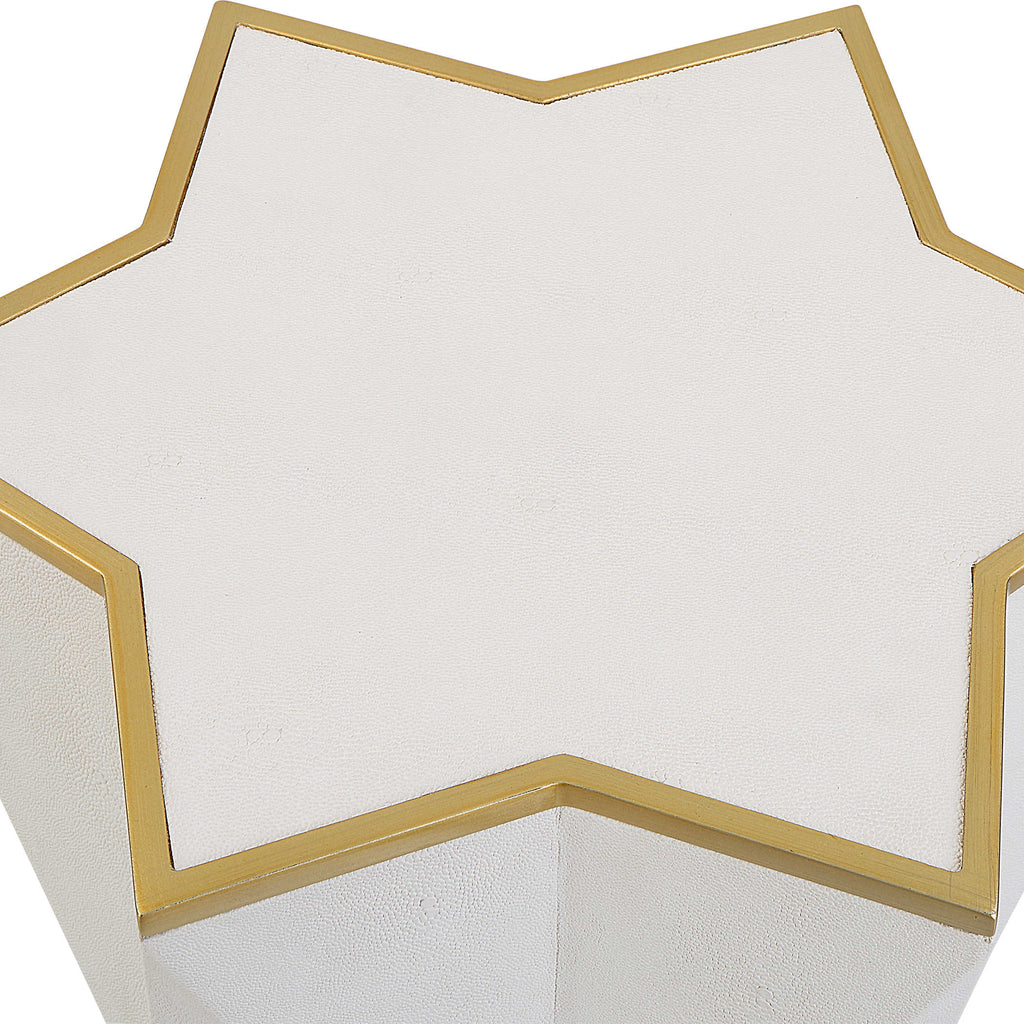 Capella White Accent Table - Bombay Mercantile