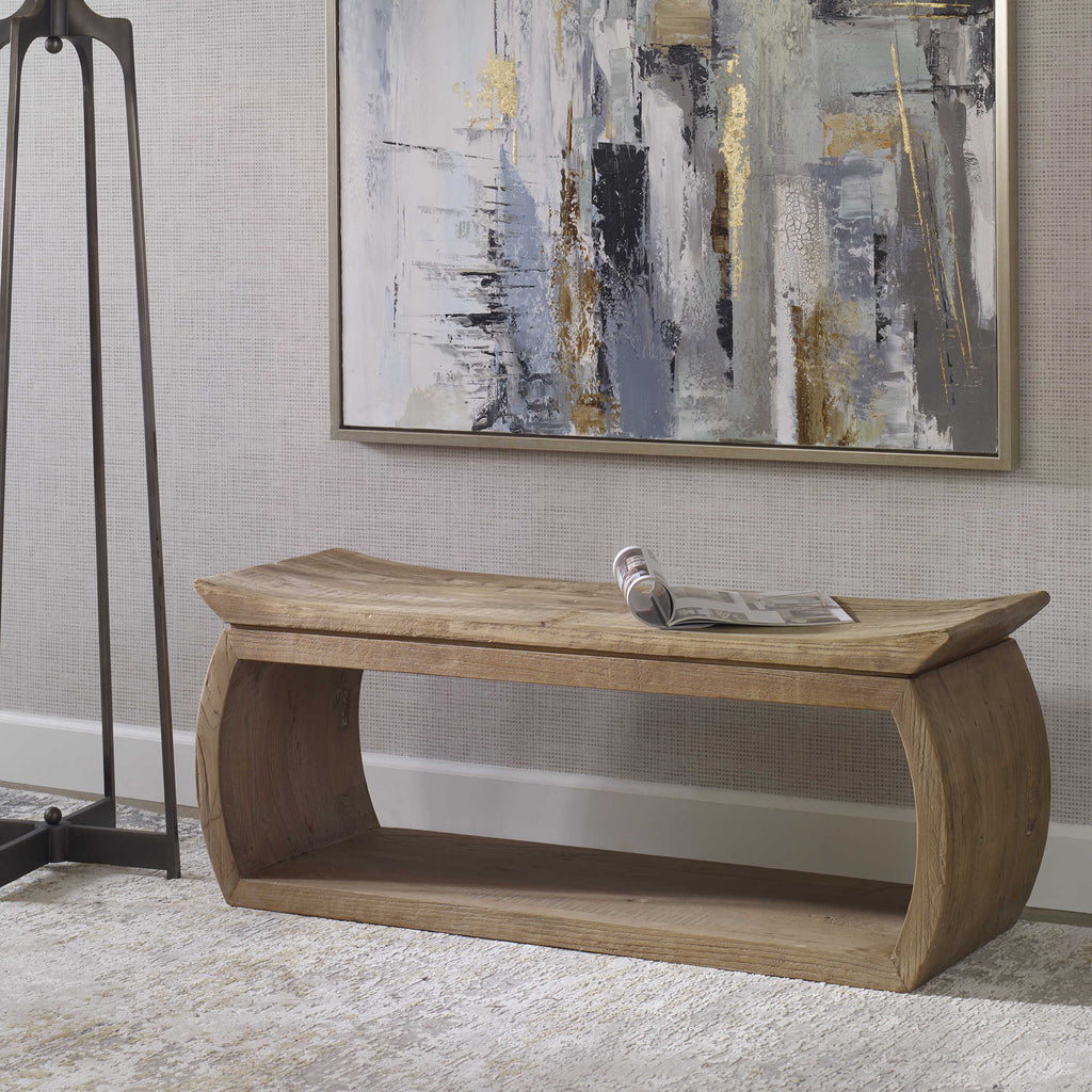 Connor Reclaimed Wood Bench - Bombay Mercantile