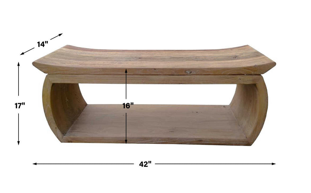 Connor Reclaimed Wood Bench - Bombay Mercantile