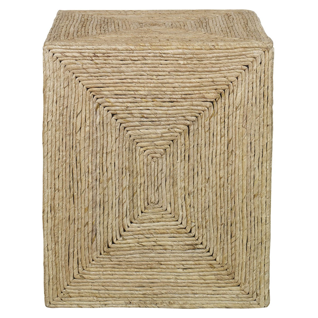 Rora Coastal Woven Side Table - Bombay Mercantile