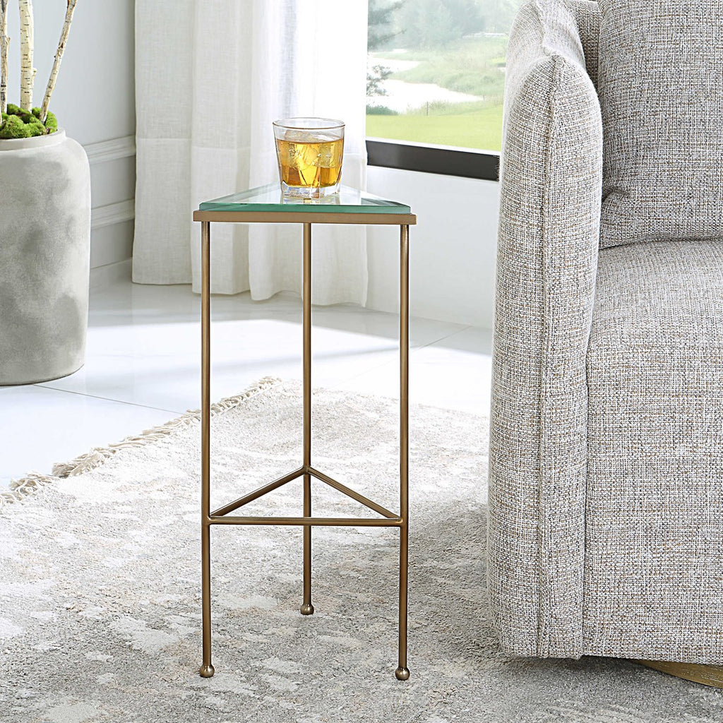 Giza Triangular Drink Table - Bombay Mercantile