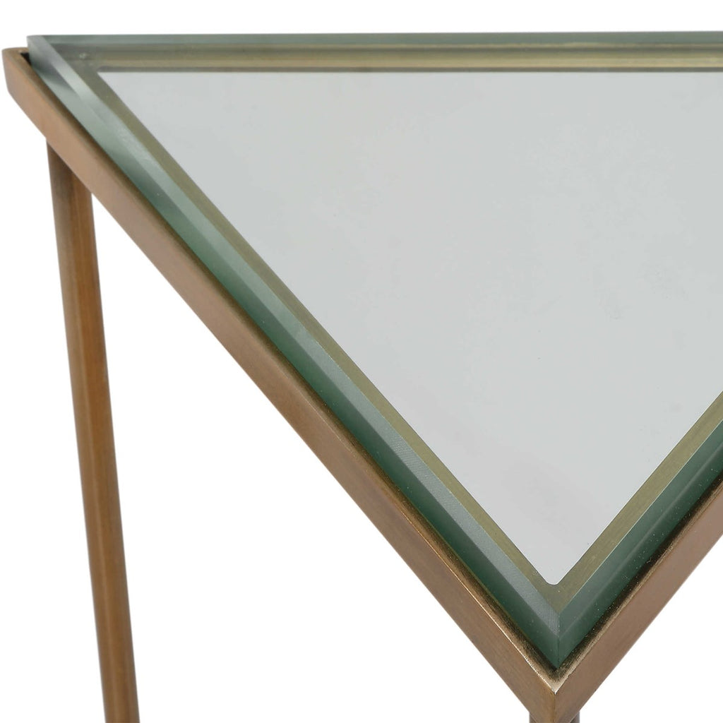Giza Triangular Drink Table - Bombay Mercantile