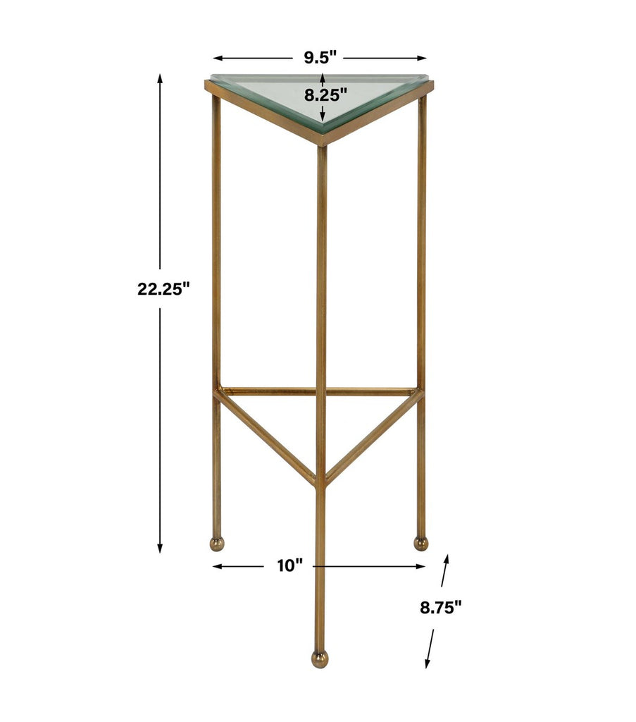 Giza Triangular Drink Table - Bombay Mercantile