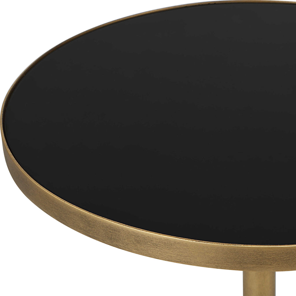 Comet Geometric Bronze Accent Table - Bombay Mercantile
