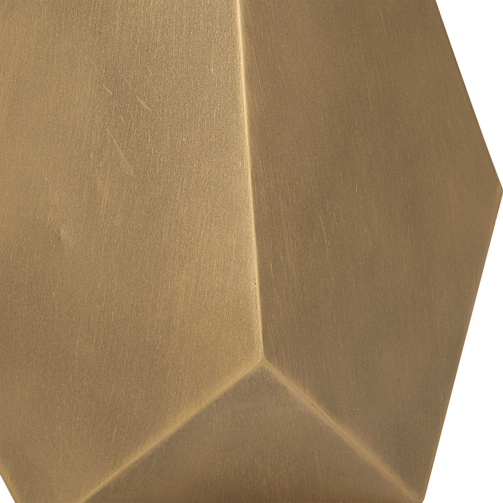 Comet Geometric Bronze Accent Table - Bombay Mercantile