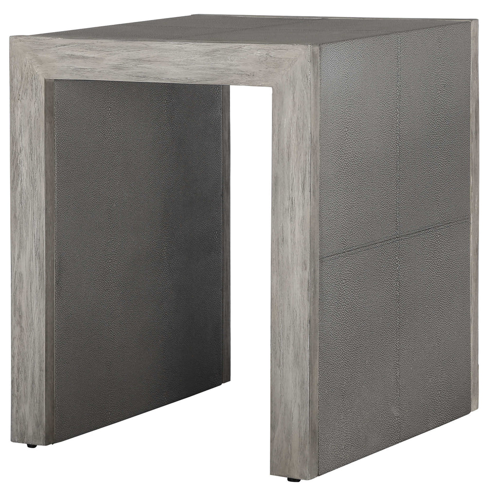 Aerina Modern Gray End Table - Bombay Mercantile