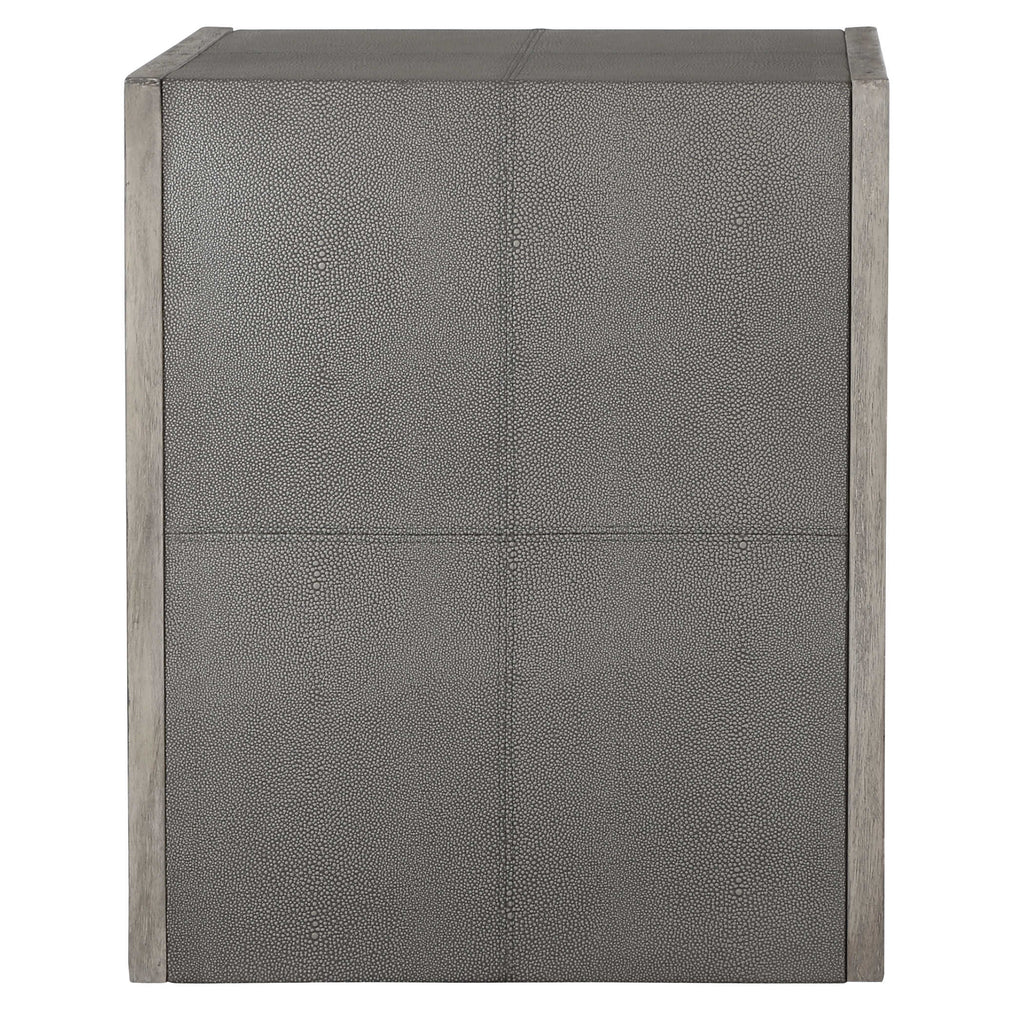 Aerina Modern Gray End Table - Bombay Mercantile