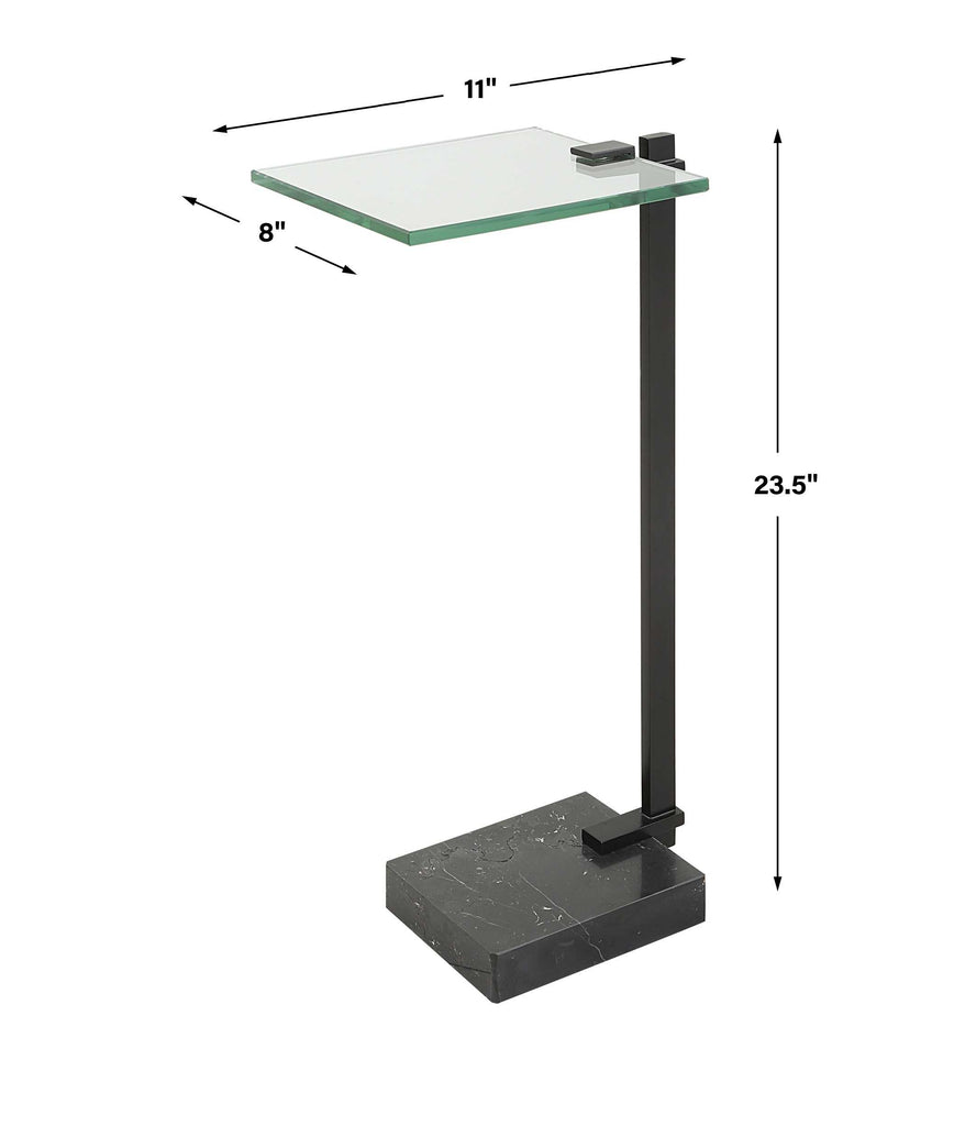 Butler Black Accent Table - Bombay Mercantile