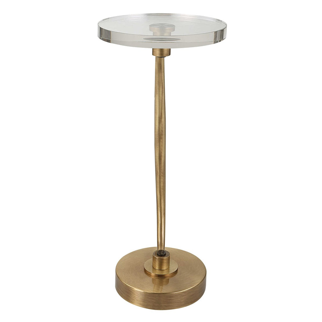 Waveney Brass Drink Table - Bombay Mercantile