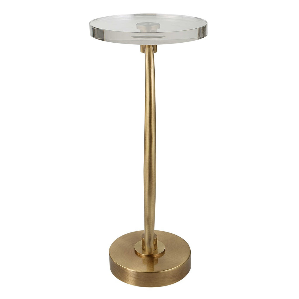 Waveney Brass Drink Table - Bombay Mercantile