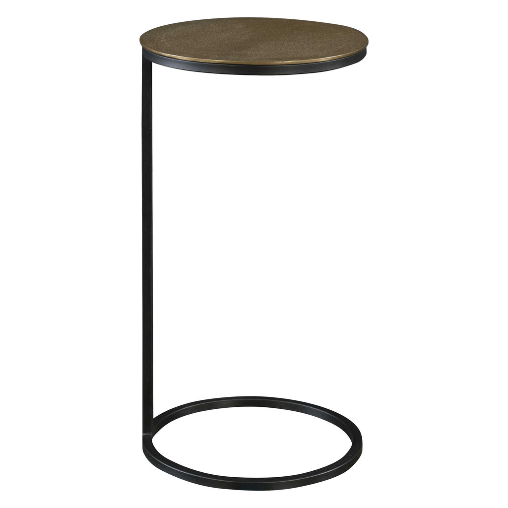 Brunei Gold Accent/Drink Table - Bombay Mercantile