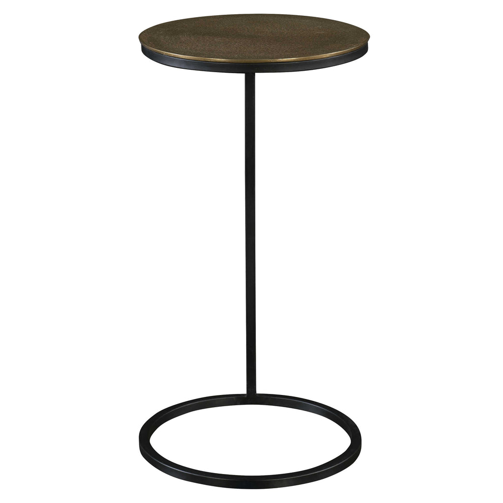 Brunei Gold Accent/Drink Table - Bombay Mercantile