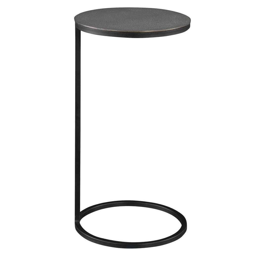 Brunei Nickel Accent/Drink Table - Bombay Mercantile