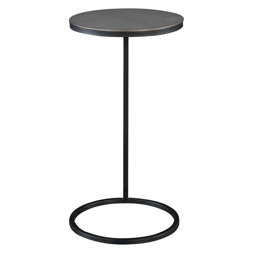 Brunei Nickel Accent/Drink Table - Bombay Mercantile