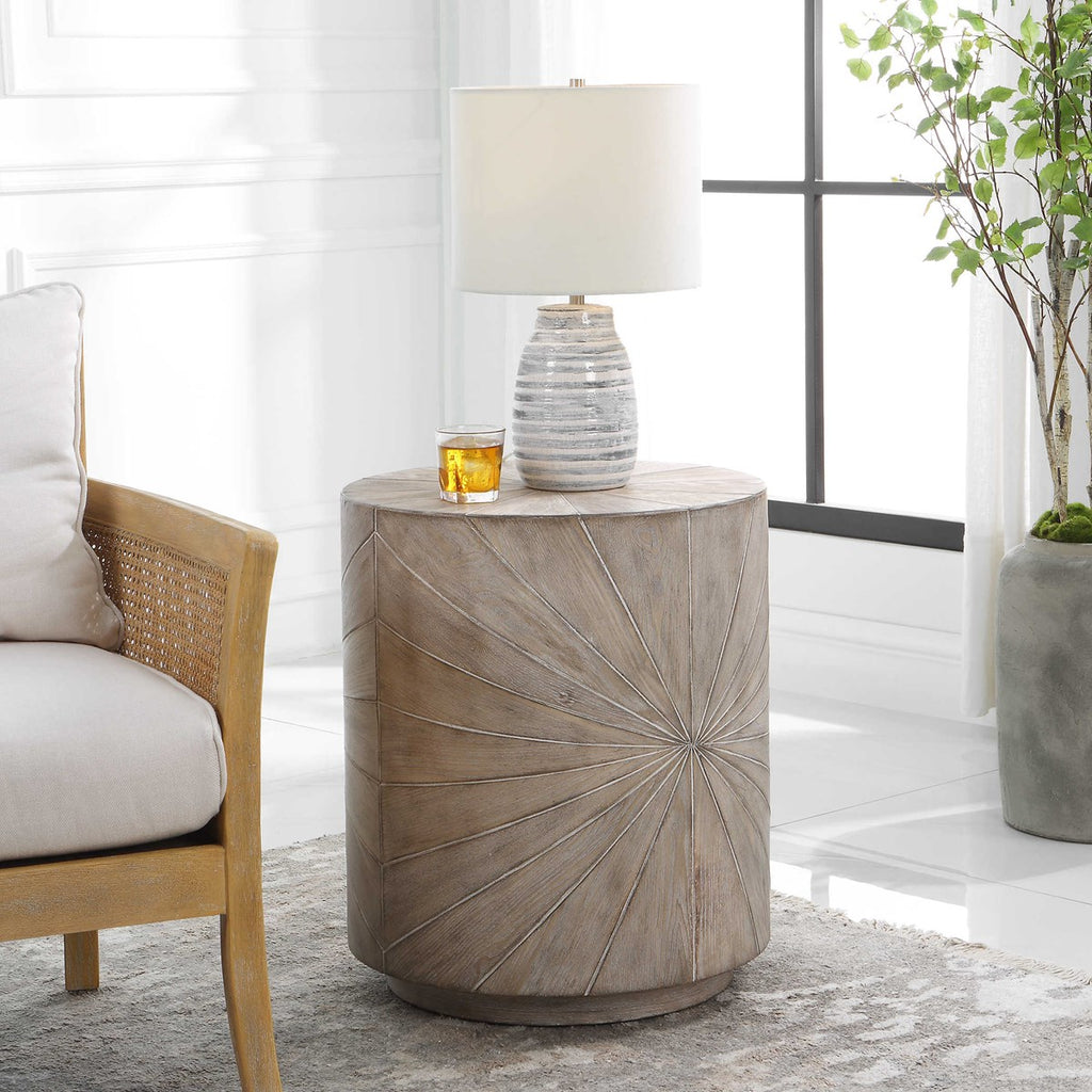 Starshine Wooden Side Table - Bombay Mercantile