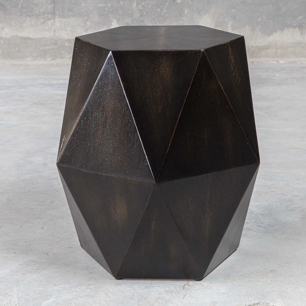 Volker Black Geometric Accent Table - Bombay Mercantile