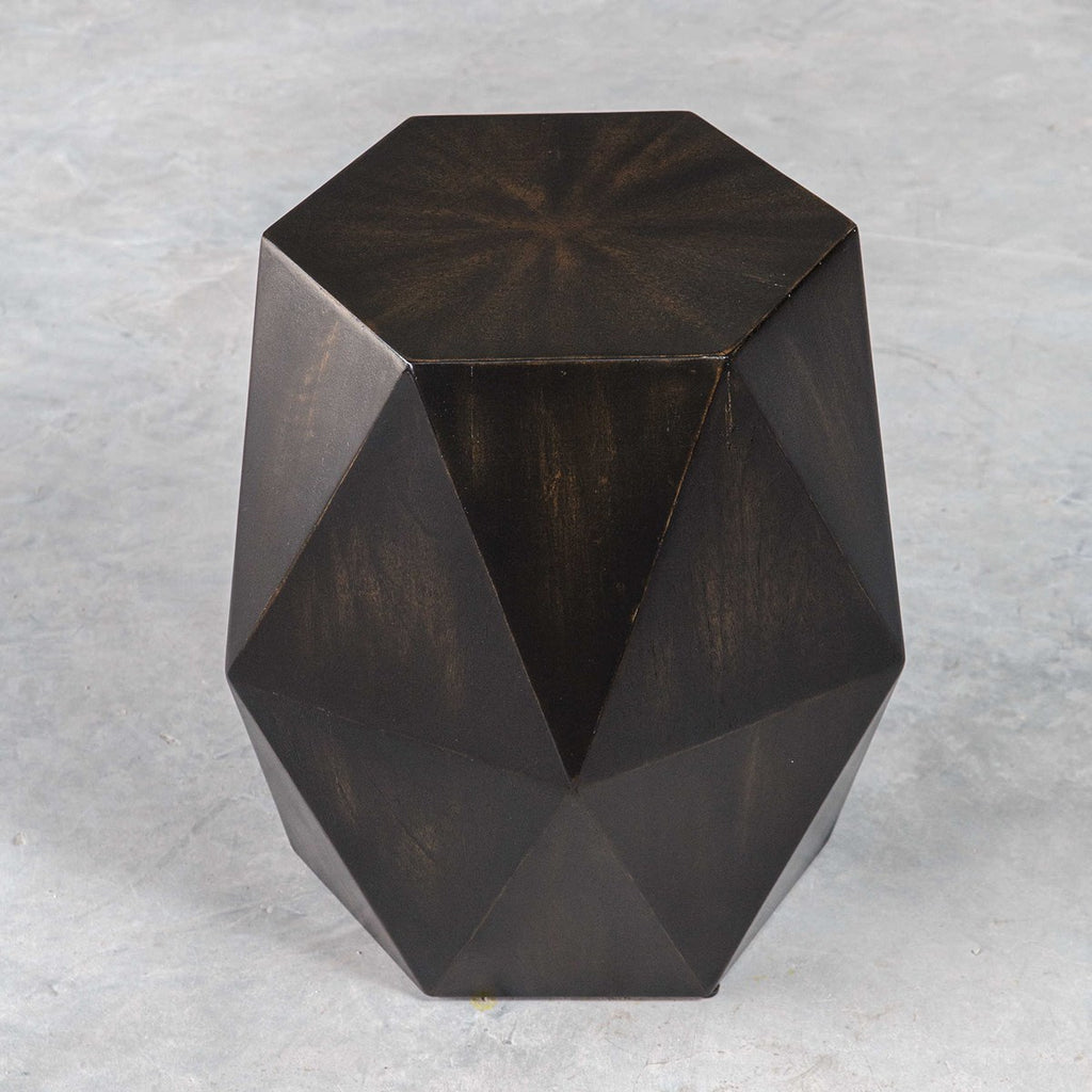 Volker Black Geometric Accent Table - Bombay Mercantile