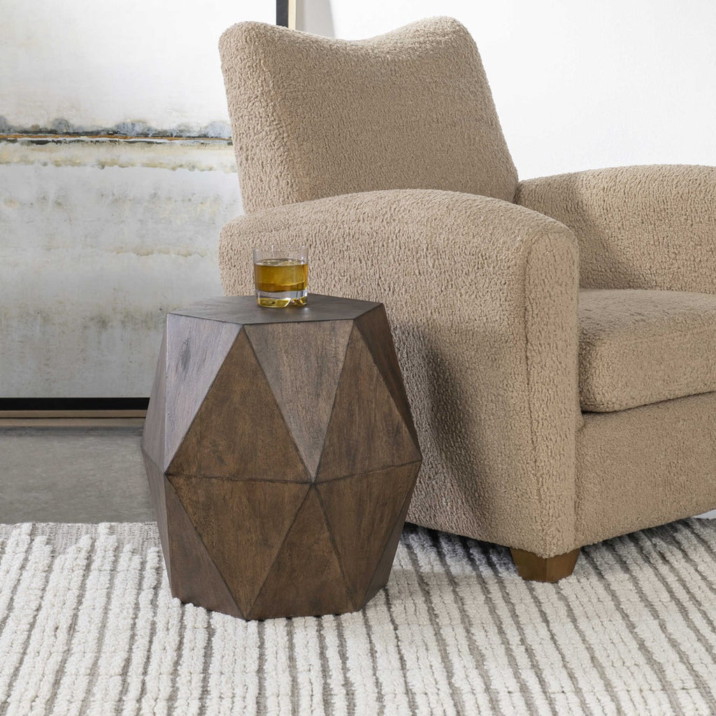 Volker Honey Geometric Accent Table - Bombay Mercantile