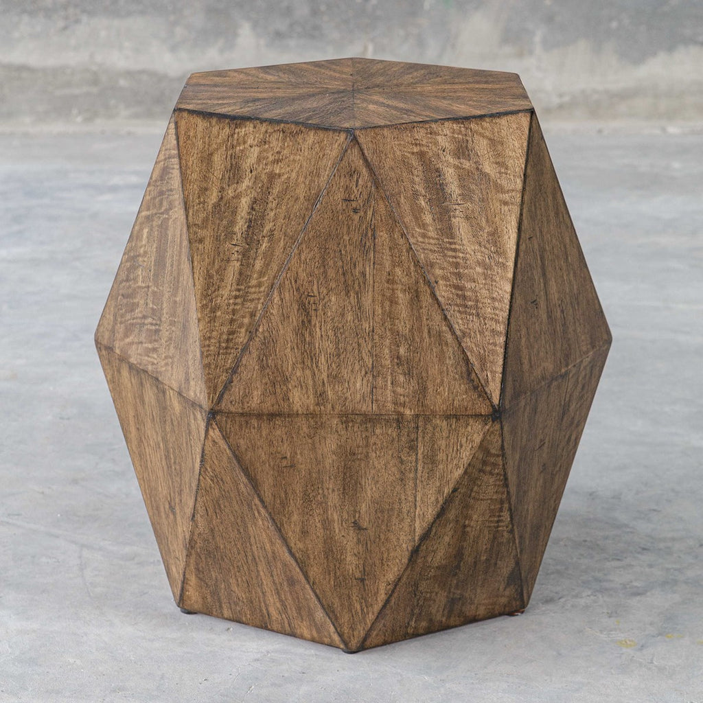 Volker Honey Geometric Accent Table - Bombay Mercantile