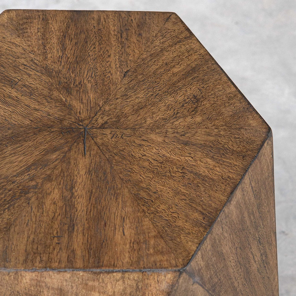 Volker Honey Geometric Accent Table - Bombay Mercantile