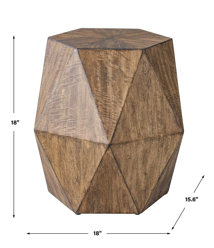 Volker Honey Geometric Accent Table - Bombay Mercantile