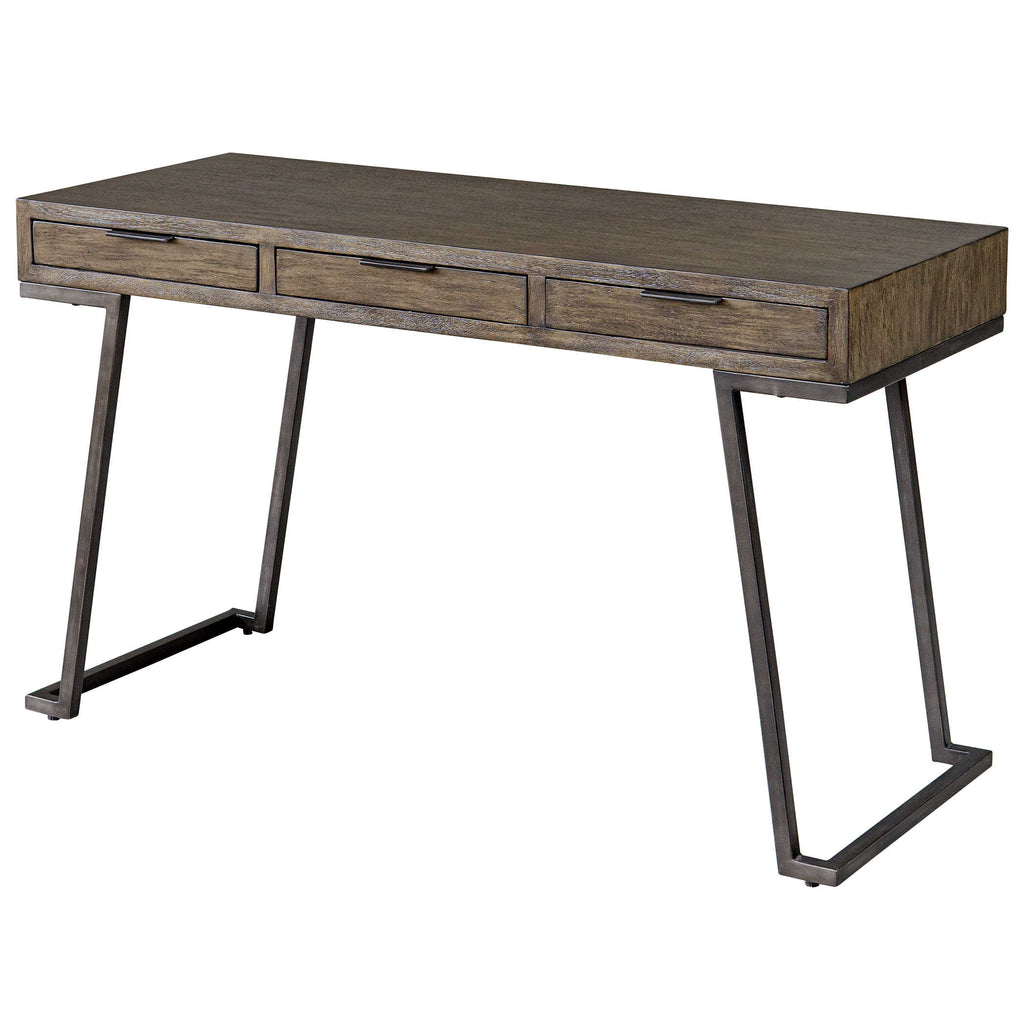 Comrade Natural Wood Desk - Bombay Mercantile