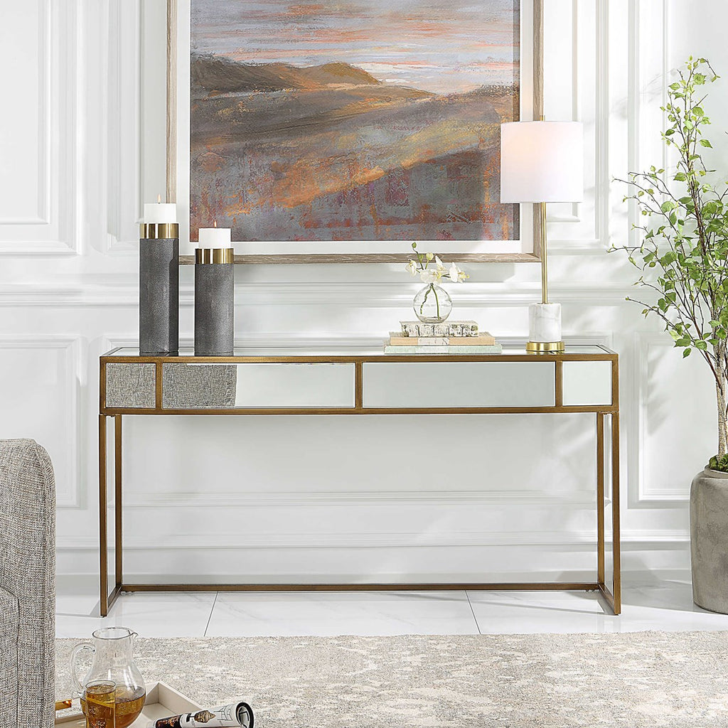 Reflect Mirrored Console Table - Bombay Mercantile
