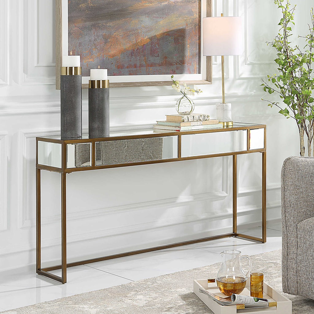 Reflect Mirrored Console Table - Bombay Mercantile
