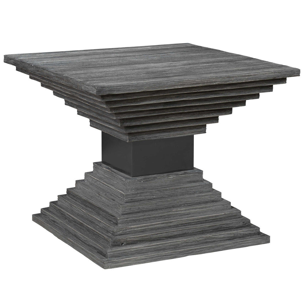 Andes Wooden Geometric Accent Table - Bombay Mercantile