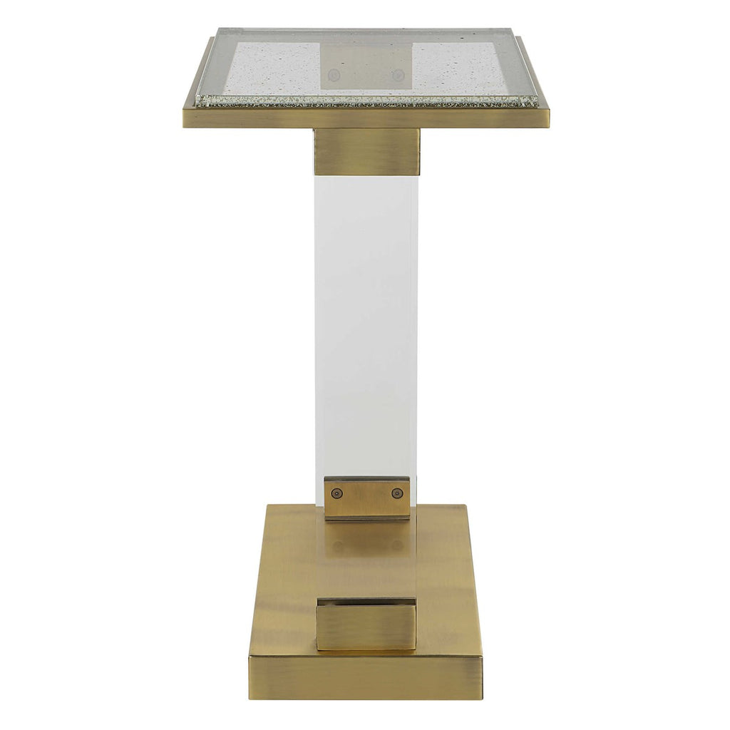 Muse Seeded Glass Accent Table - Bombay Mercantile