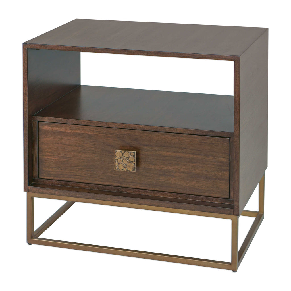 Bexley Walnut Side Table - Bombay Mercantile