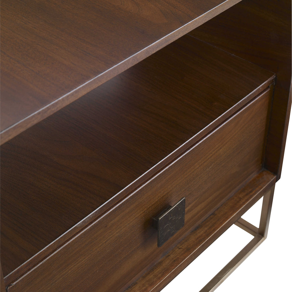 Bexley Walnut Side Table - Bombay Mercantile