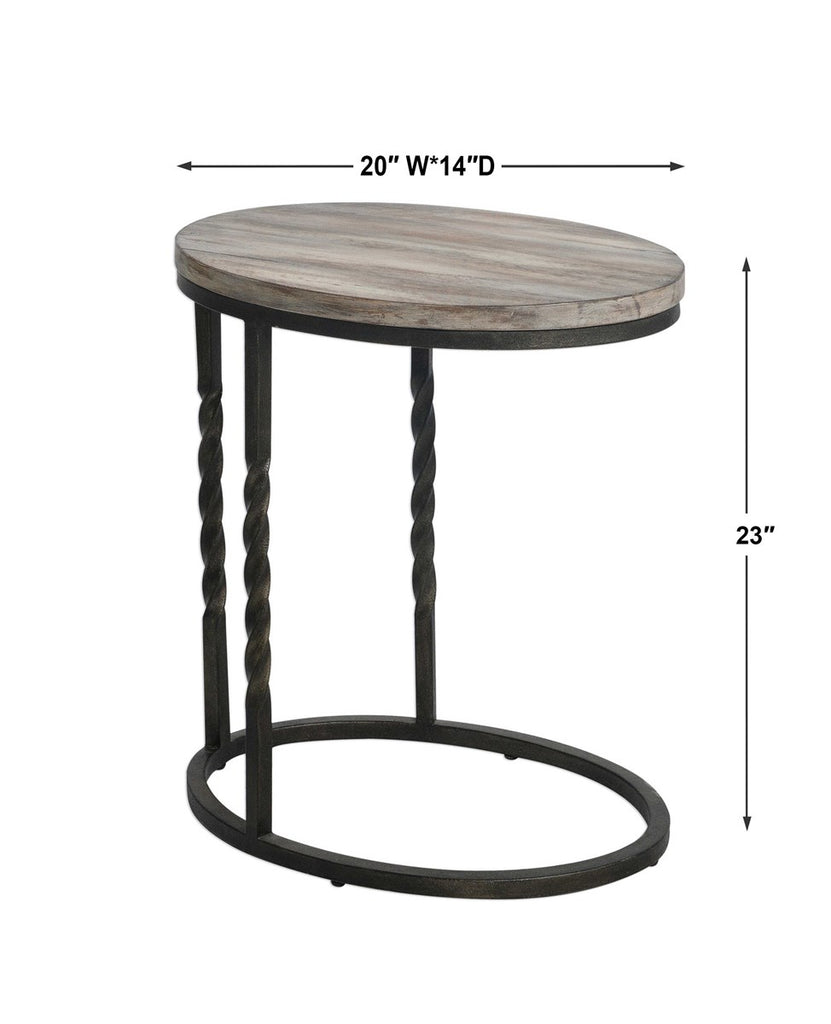 Tauret Cantilever Accent Table - Bombay Mercantile