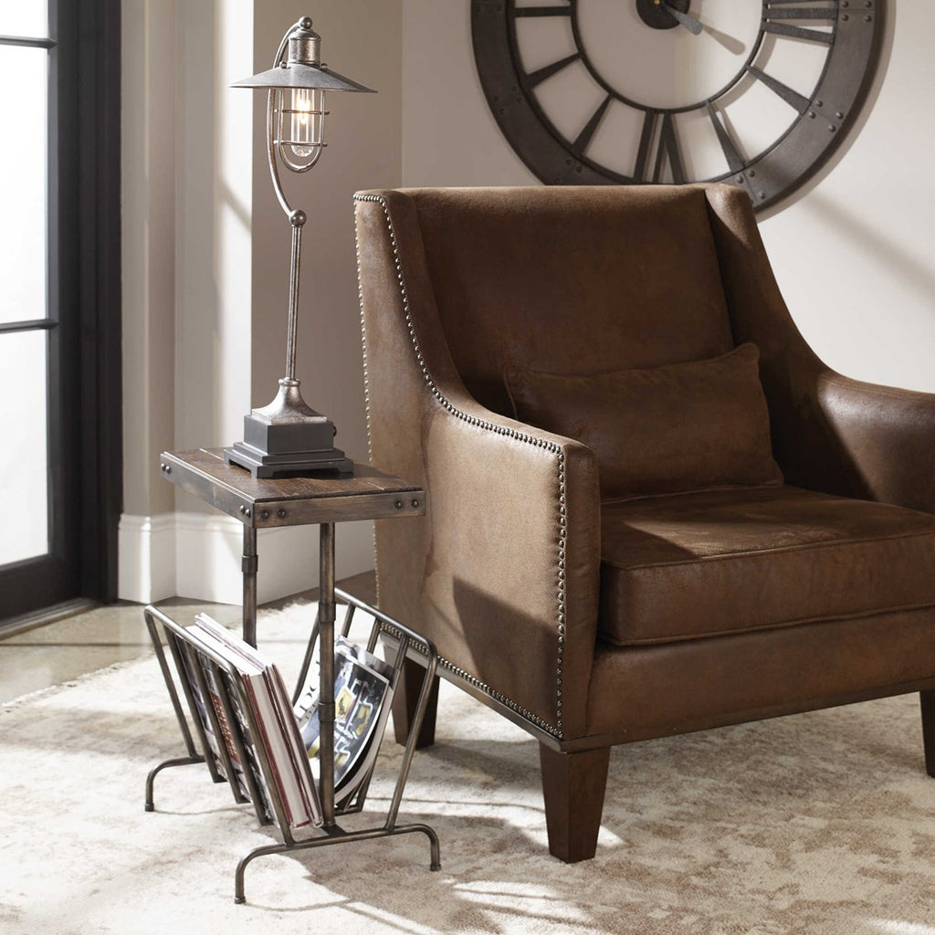 Sonora Industrial Magazine Accent Table - Bombay Mercantile