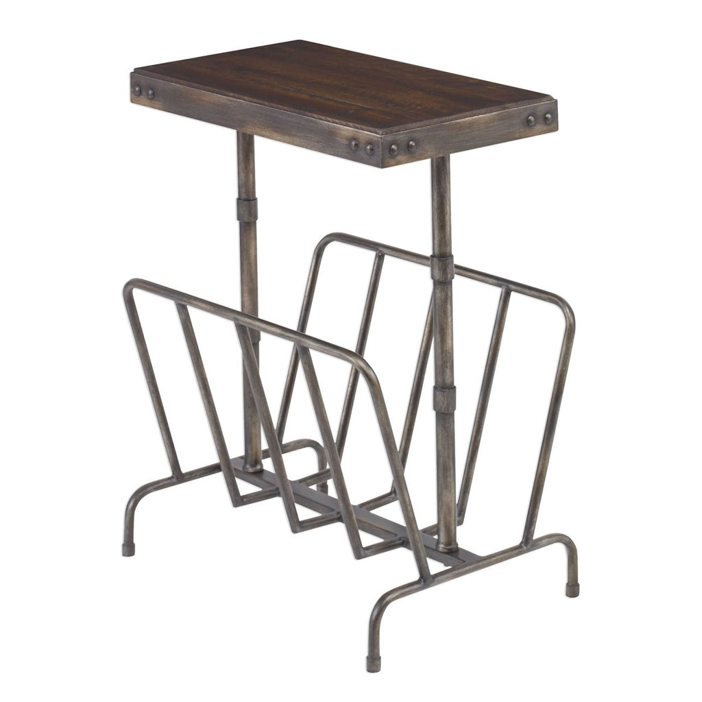 Sonora Industrial Magazine Accent Table - Bombay Mercantile
