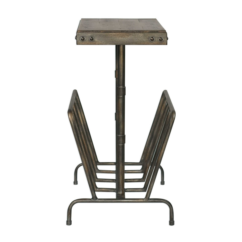 Sonora Industrial Magazine Accent Table - Bombay Mercantile