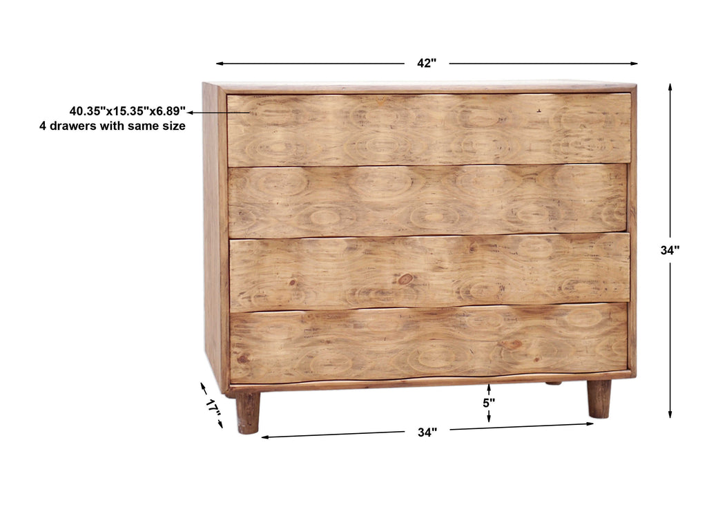 Crawford Light Oak Accent Chest - Bombay Mercantile