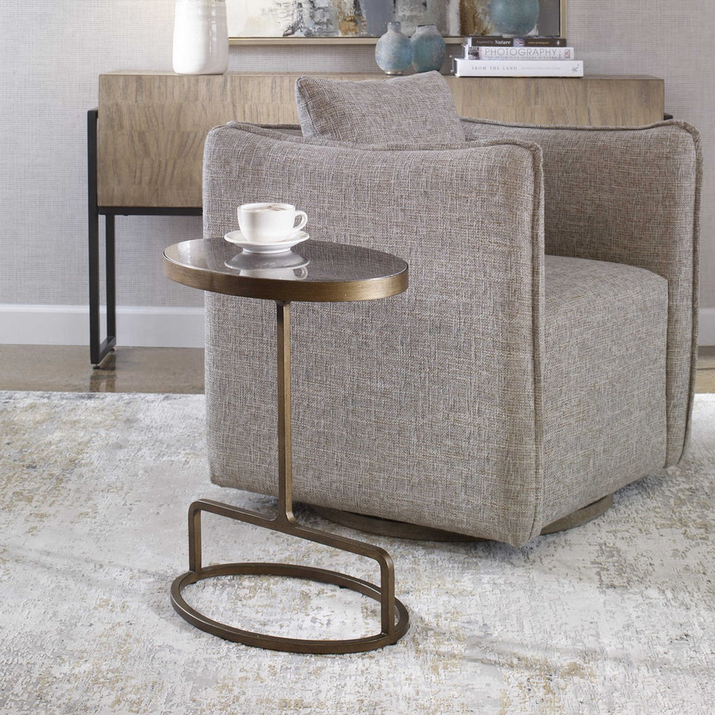 Jessenia Stone Accent Table - Bombay Mercantile