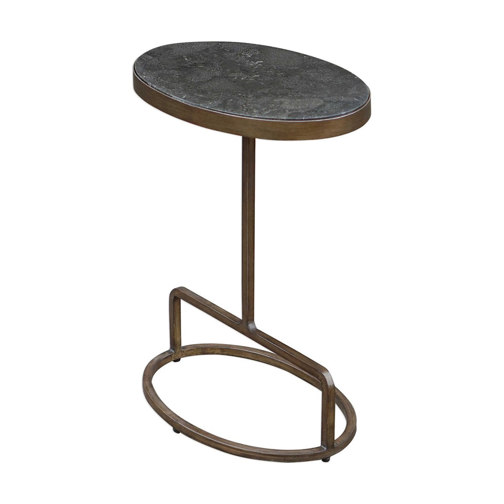 Jessenia Stone Accent Table - Bombay Mercantile