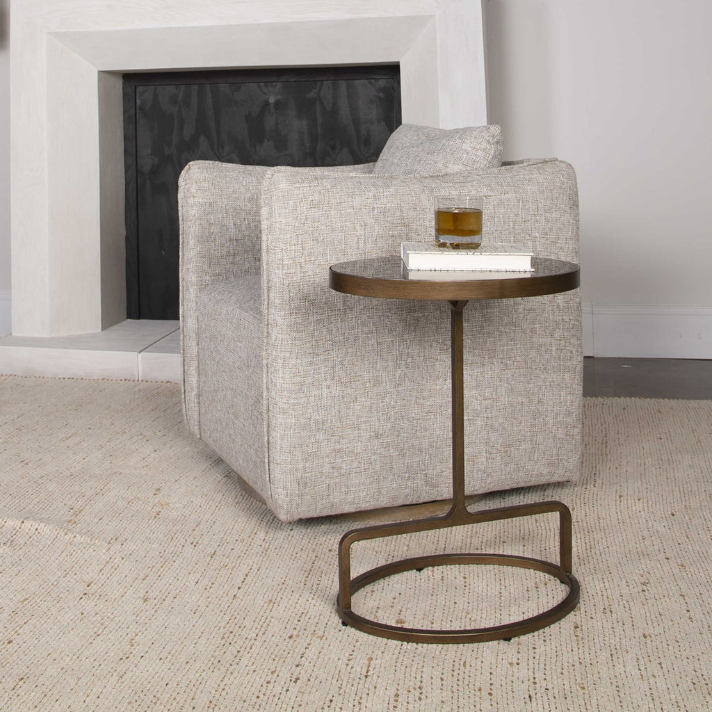Jessenia Stone Accent Table - Bombay Mercantile