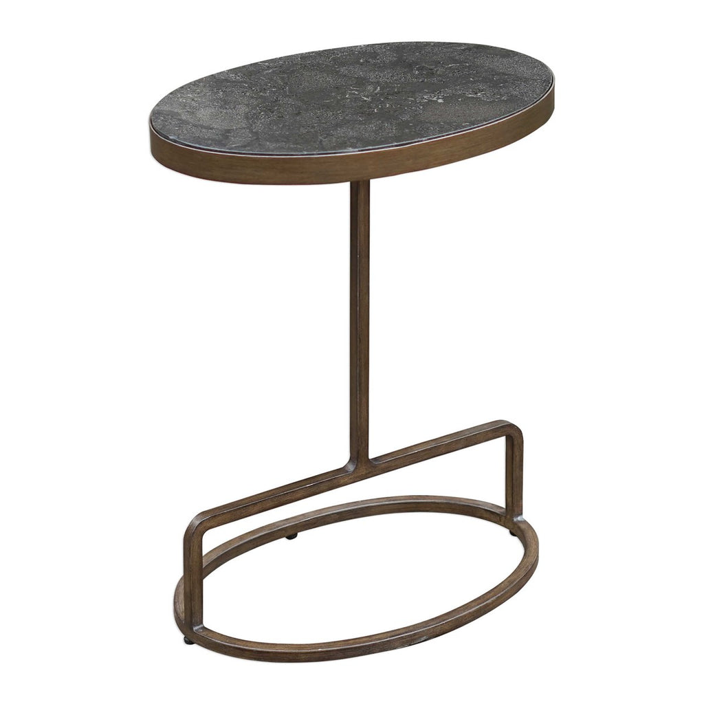 Jessenia Stone Accent Table - Bombay Mercantile