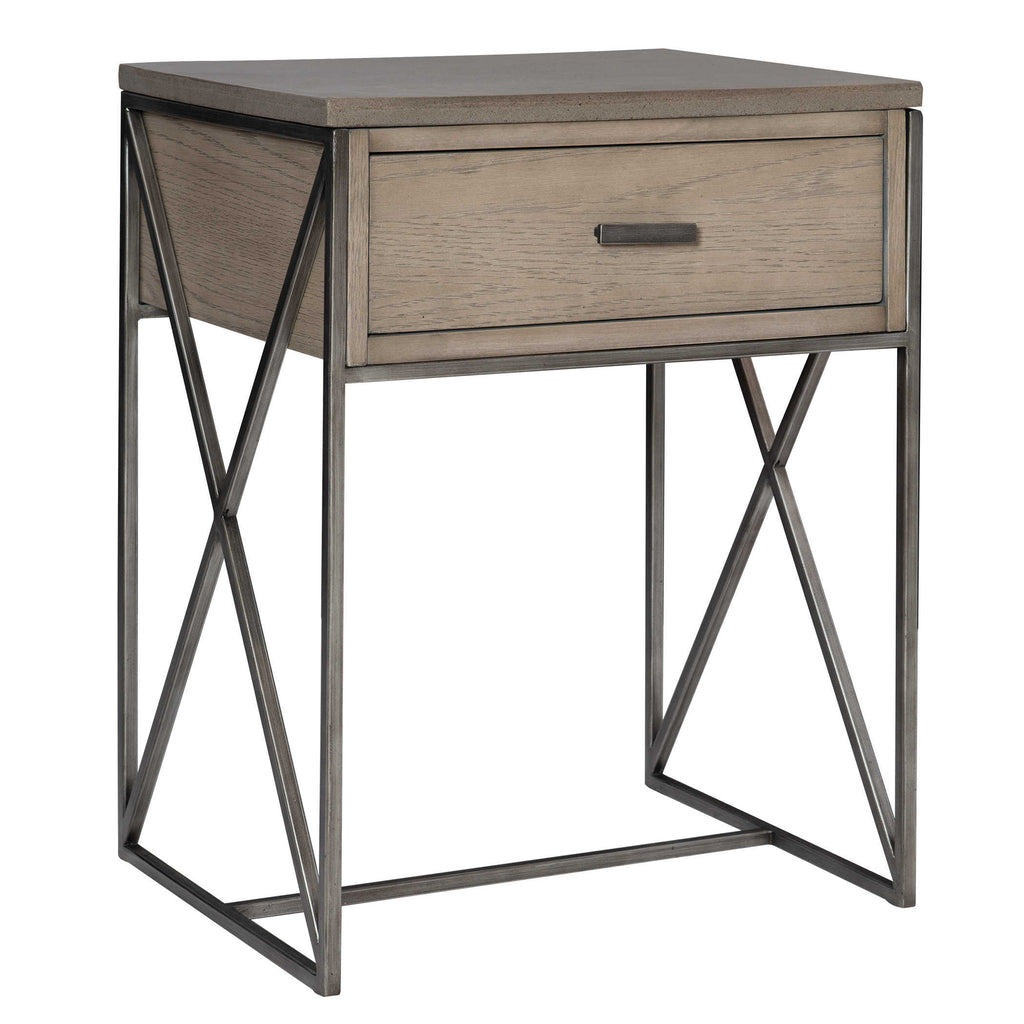 Cartwright Gray Side Table - Bombay Mercantile