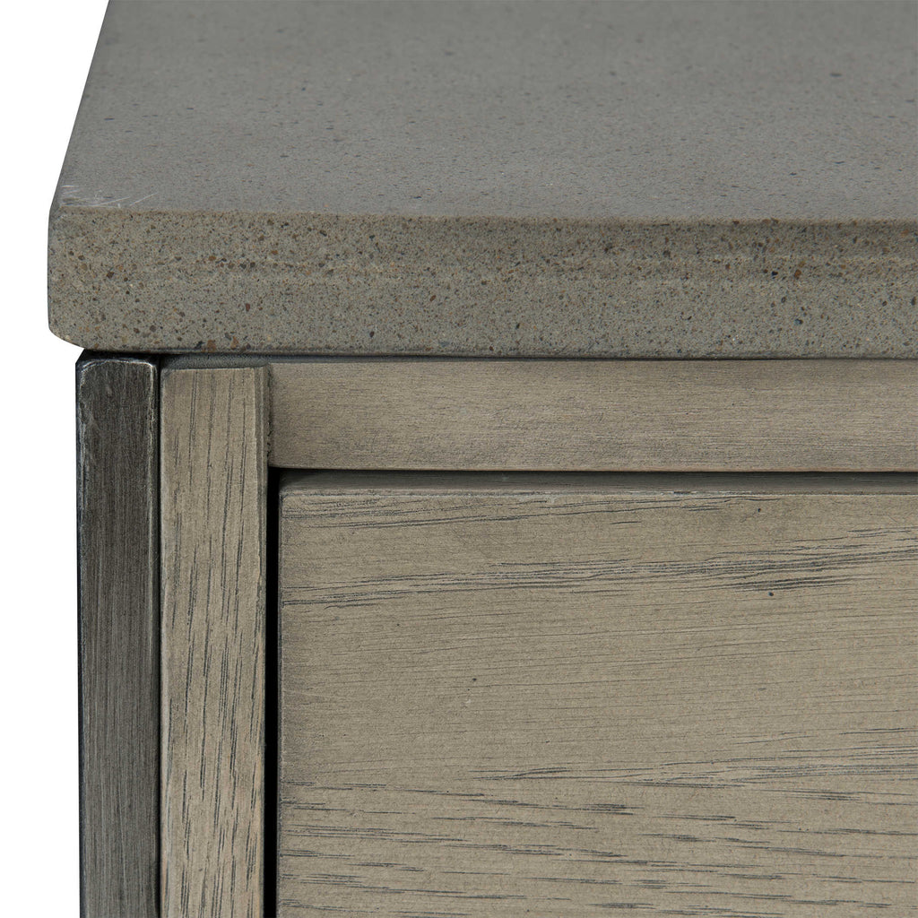 Cartwright Gray Side Table - Bombay Mercantile