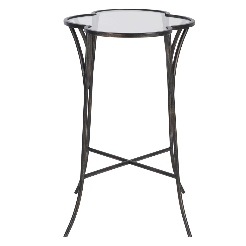 Adhira Glass Accent Table - Bombay Mercantile