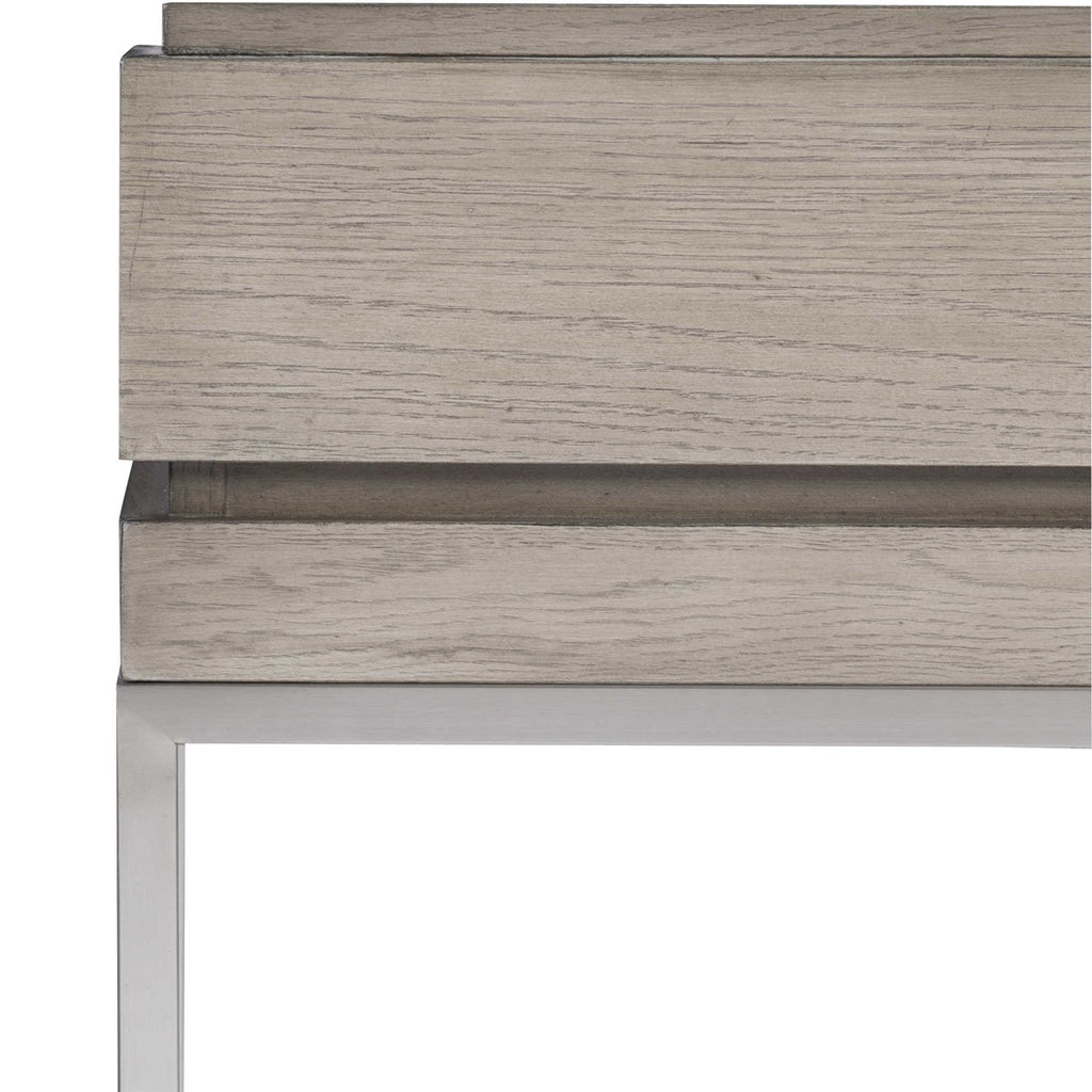 Kamala Gray Oak Console Table - Bombay Mercantile