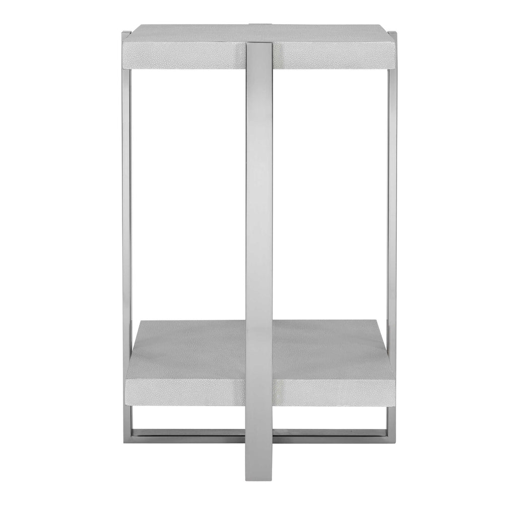 Arnaut White Accent Table - Bombay Mercantile
