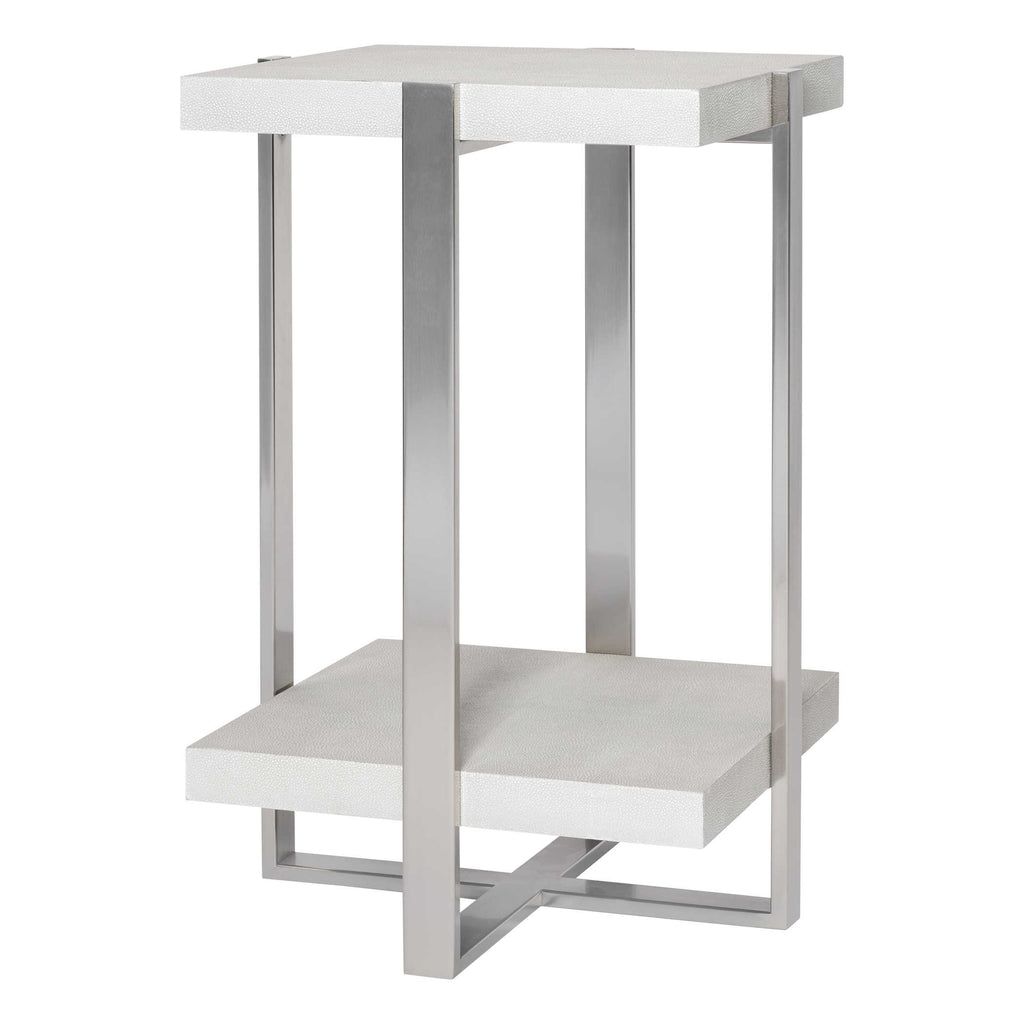 Arnaut White Accent Table - Bombay Mercantile